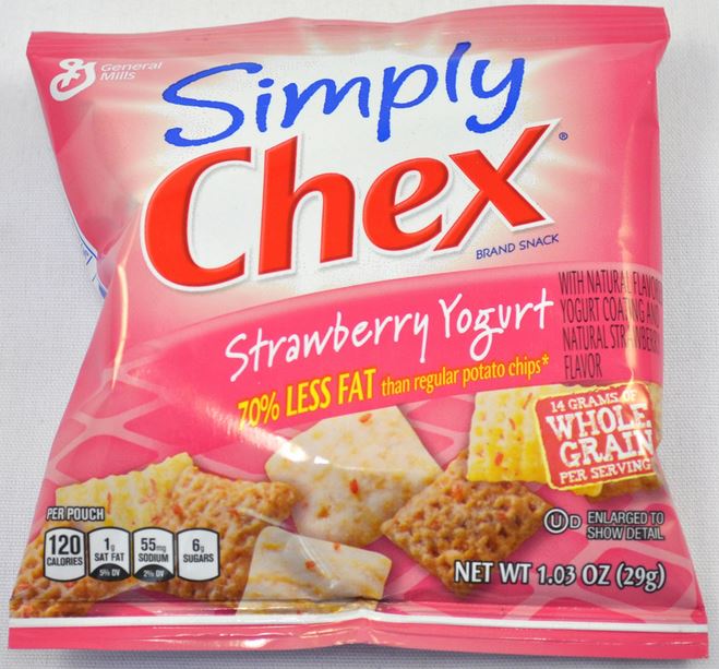Chex Mix Simply Chex Strawberry Yogurt, Whole Grain, Single Serving, 60/1 oz